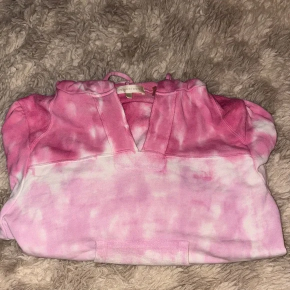 LoveShackFancy Pink Tie-Dye Sweatshirt - Picture 1 of 4